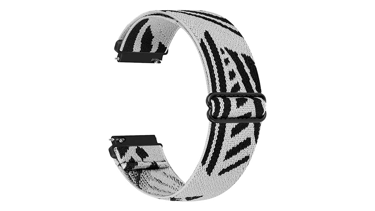Product photo of a Wniph nylon loop tape in gray and black.