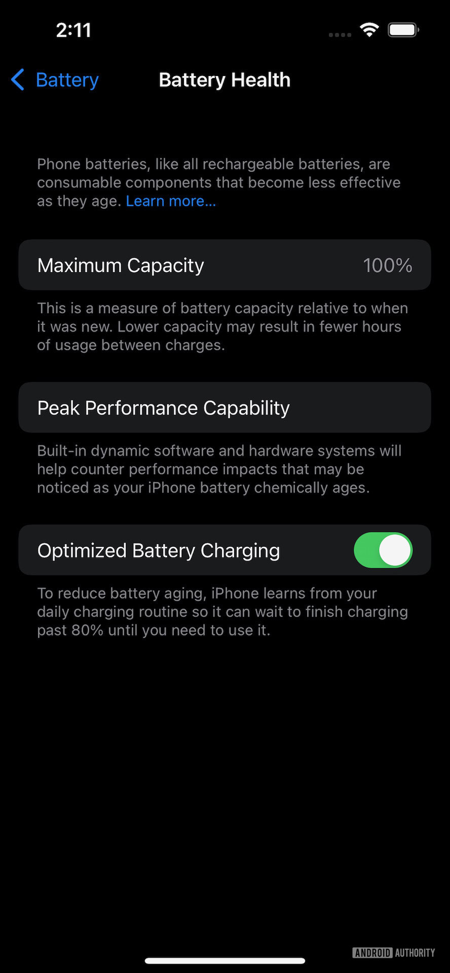 Apple iphone 13 ios 15 battery controls