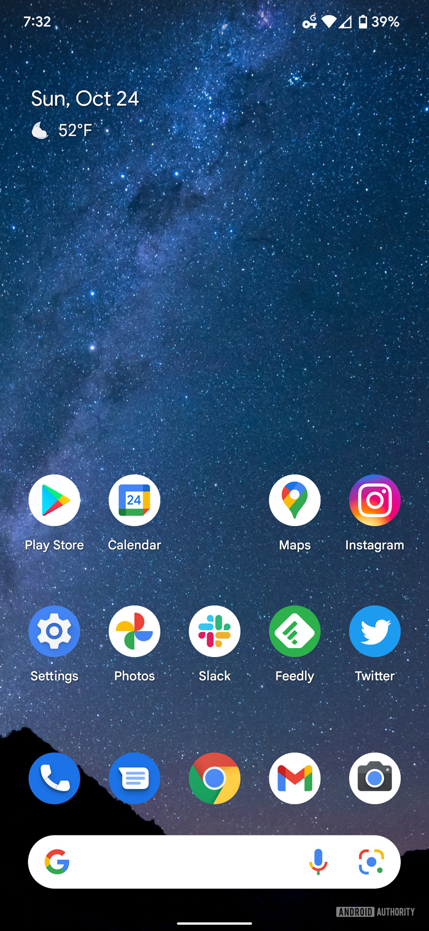 Google Pixel 6 Pro Android 12 home screen