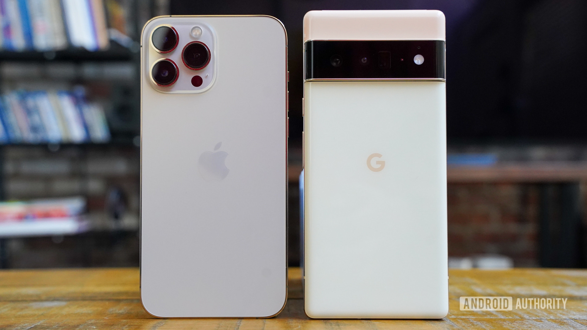 Google Pixel 6 Pro vs Apple iPhone 13 Pro Max rear panel