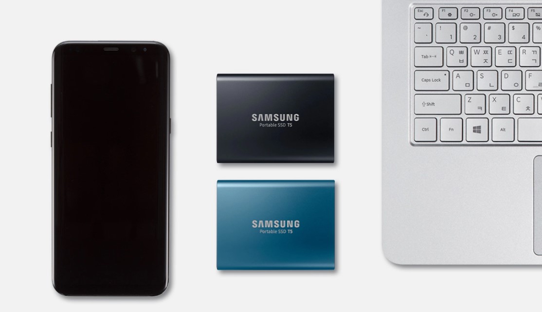 Samsung T5 USB 3.1 Portable SSD Promo Image