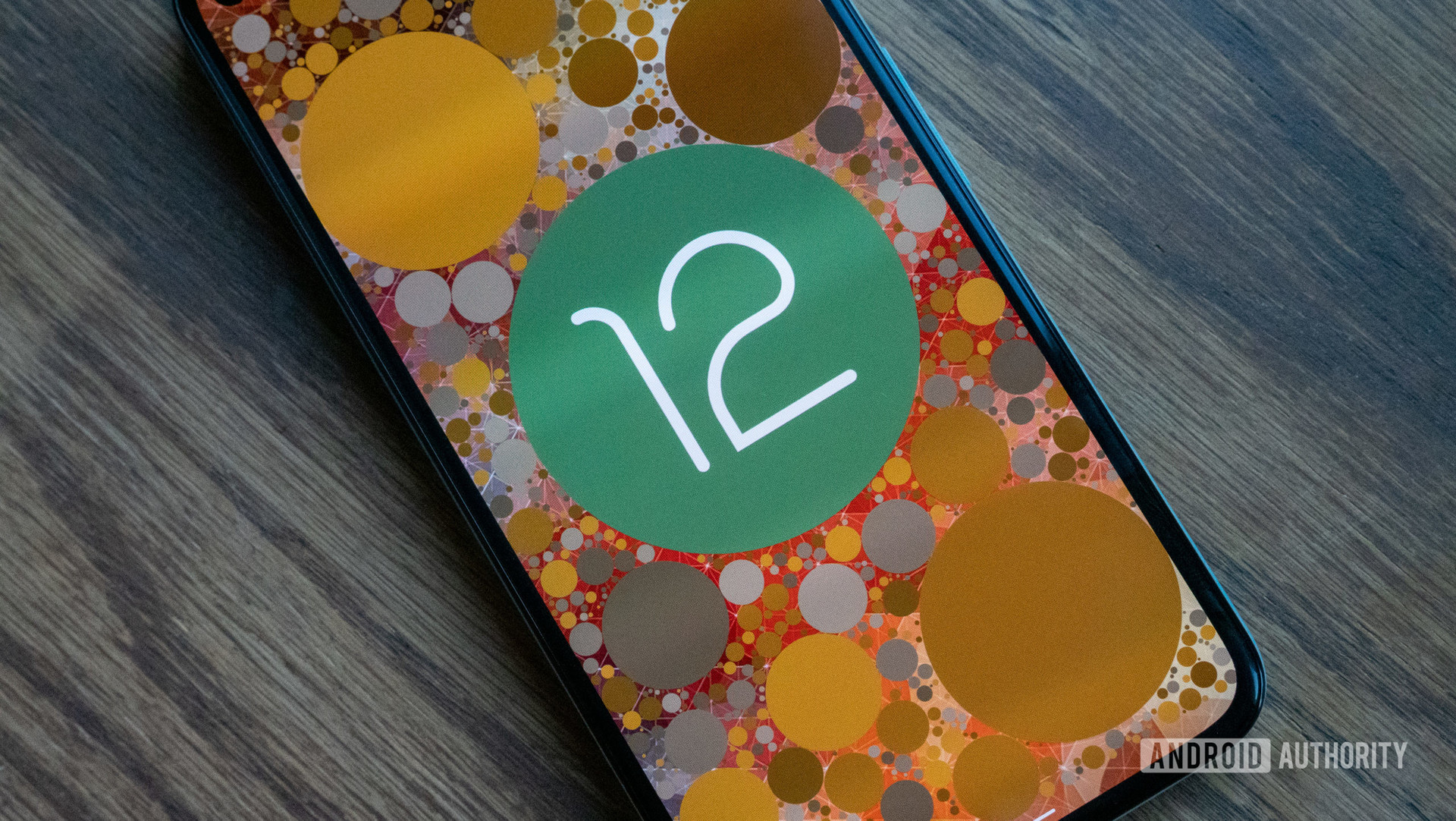 android 12 oeuf de pâques sur google pixel 5 gros plan
