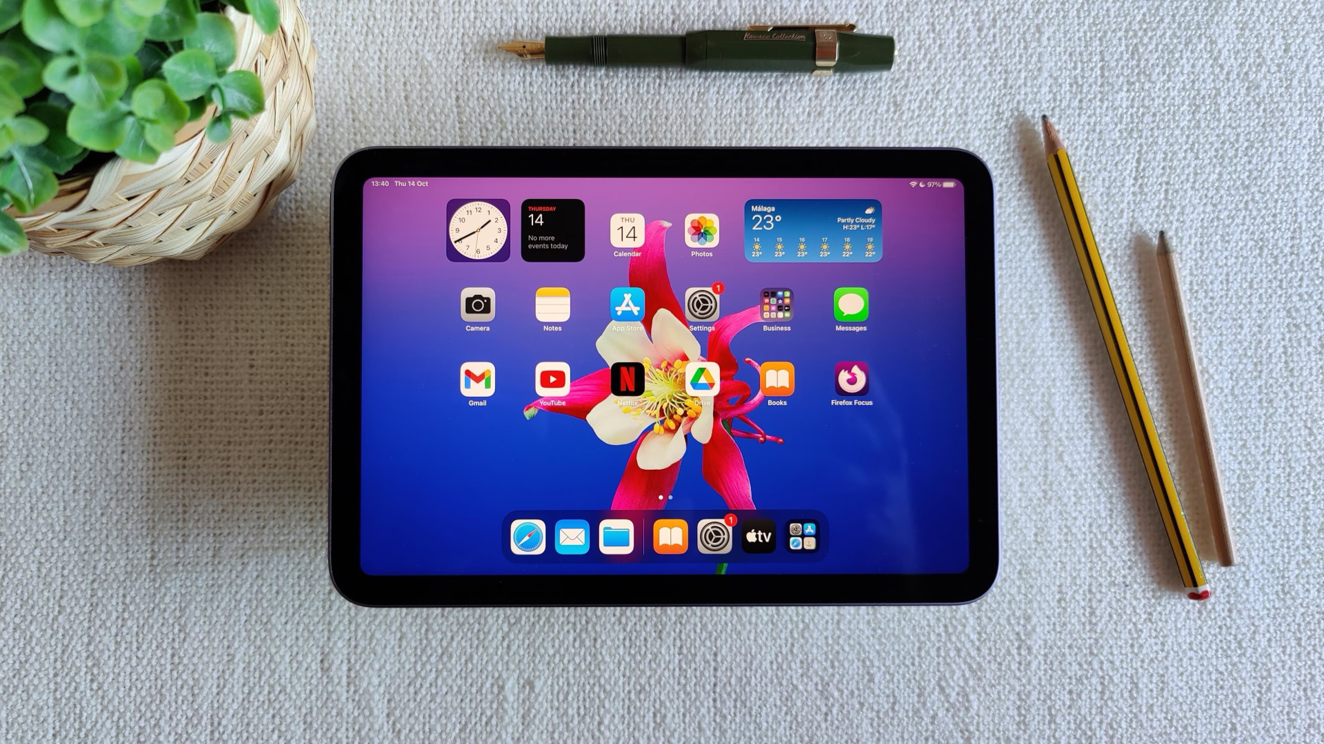 iPad Mini iPadOS 15 home screen