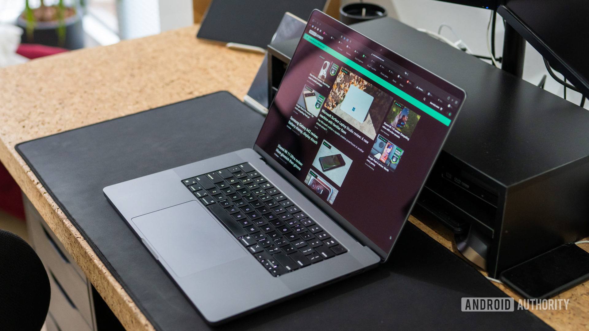 Apple MacBook Pro 2021 review laptop open on desk