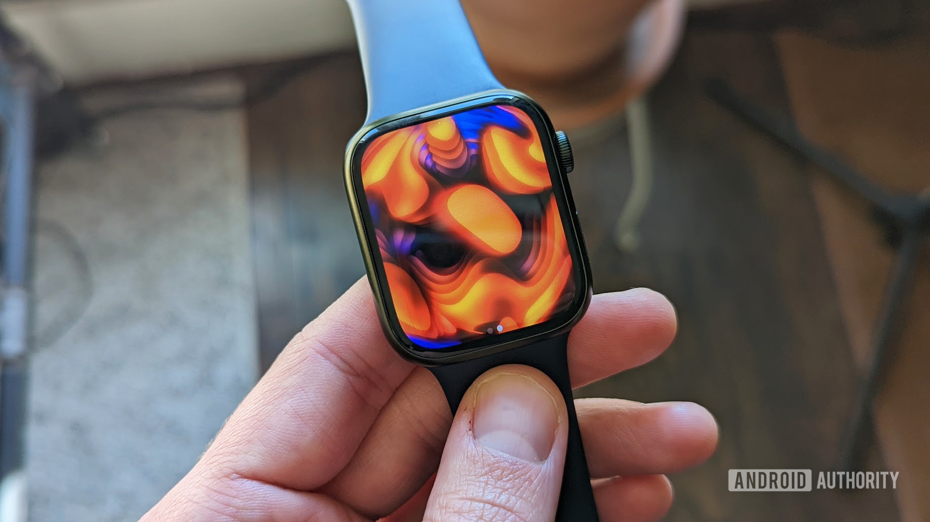 The Apple Watch Series 7 showing the Mindfulness app Reflect feature