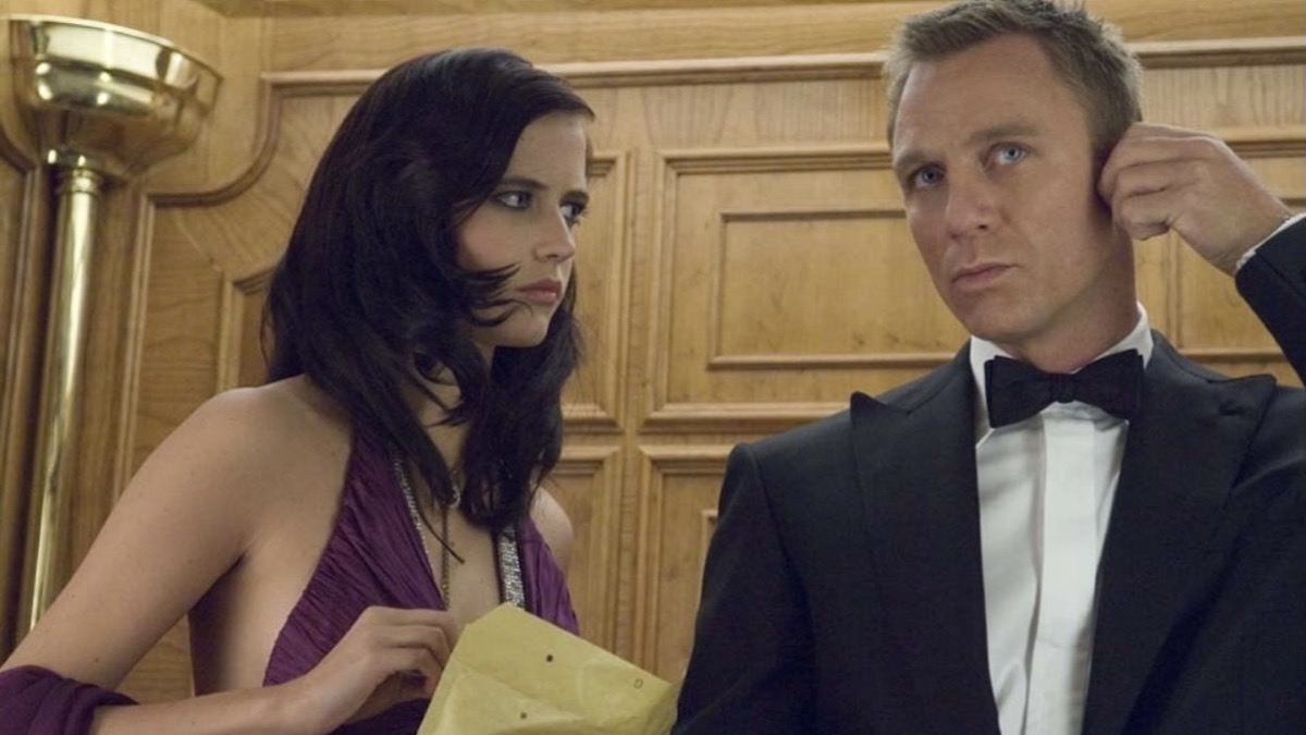 Daniel Craig as Bond and Eva Green in Casino Royale.