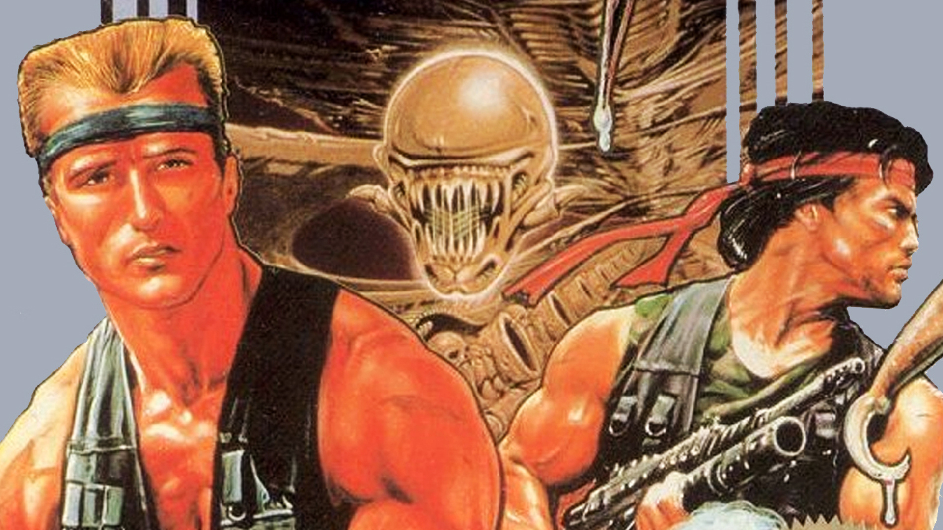 The art of the box for Contra on the NES