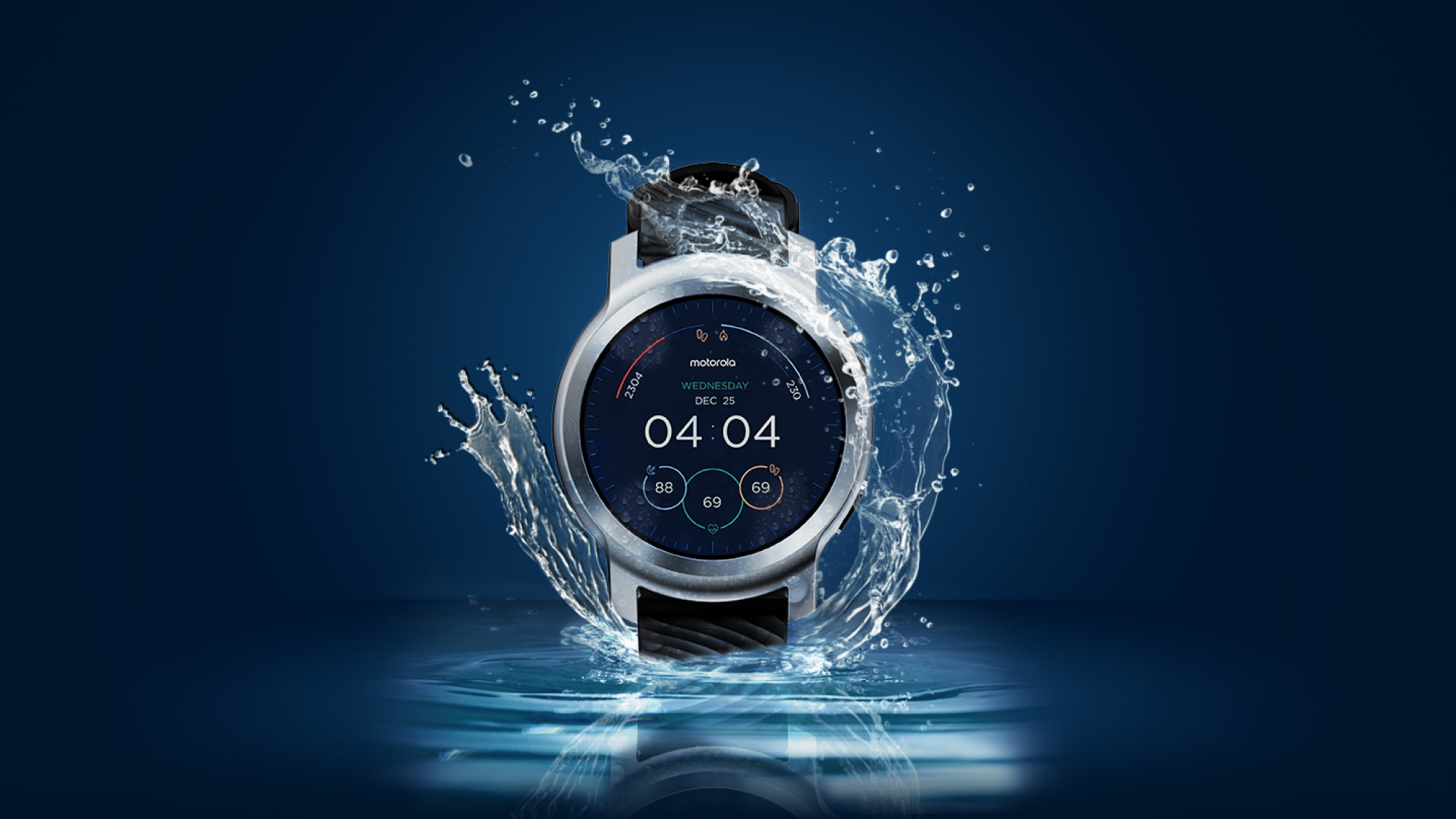 Motorola Moto Watch 100 smartwatch water resistance