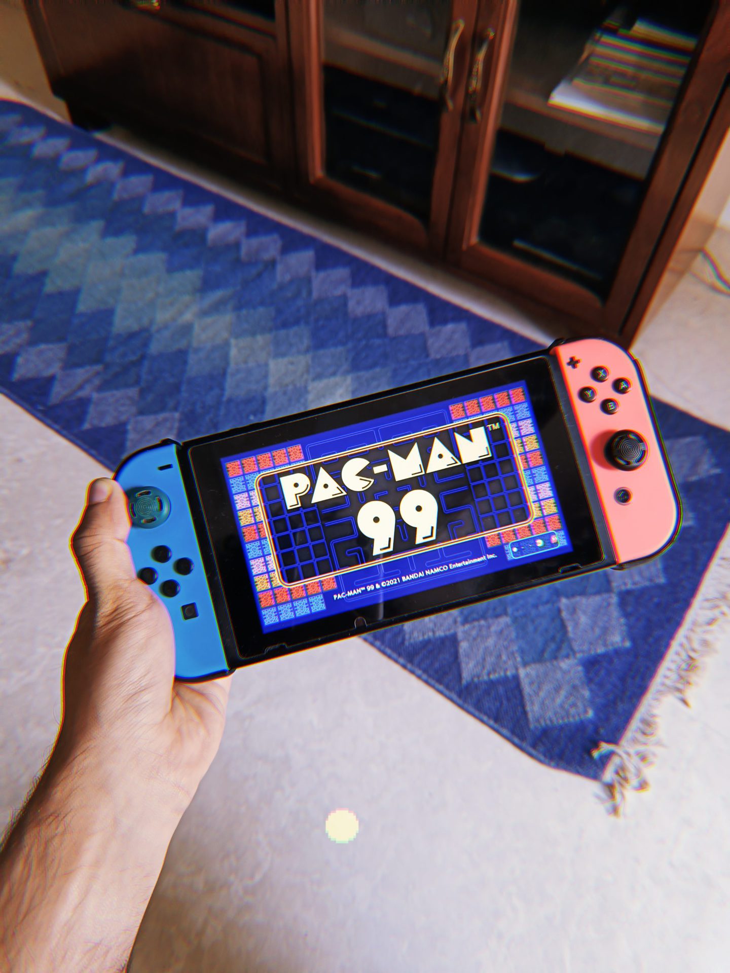 OnePlus Nord 2 pac man edition filter showing pacman 99 on switch