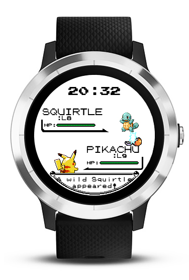 PokeWatch Garmin watch faces 1