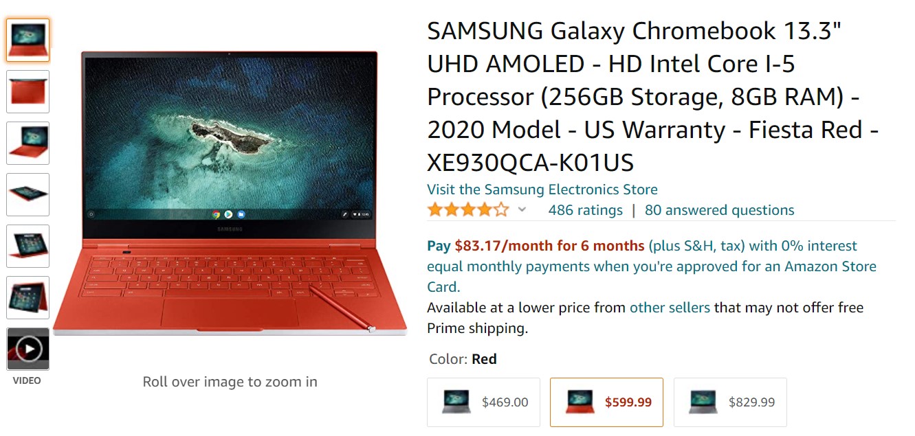 Samsung Galaxy Chromebook Amazon Deal