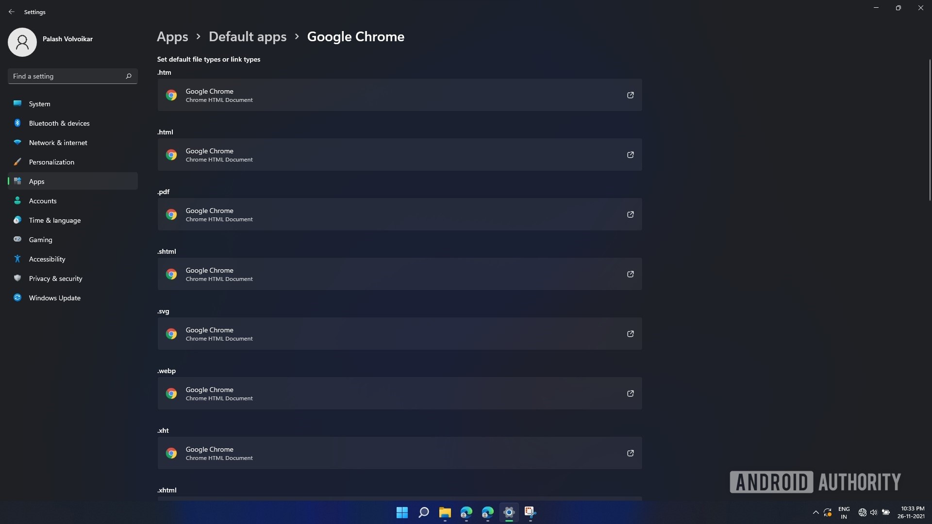 Windows 11 default browser settings after switching