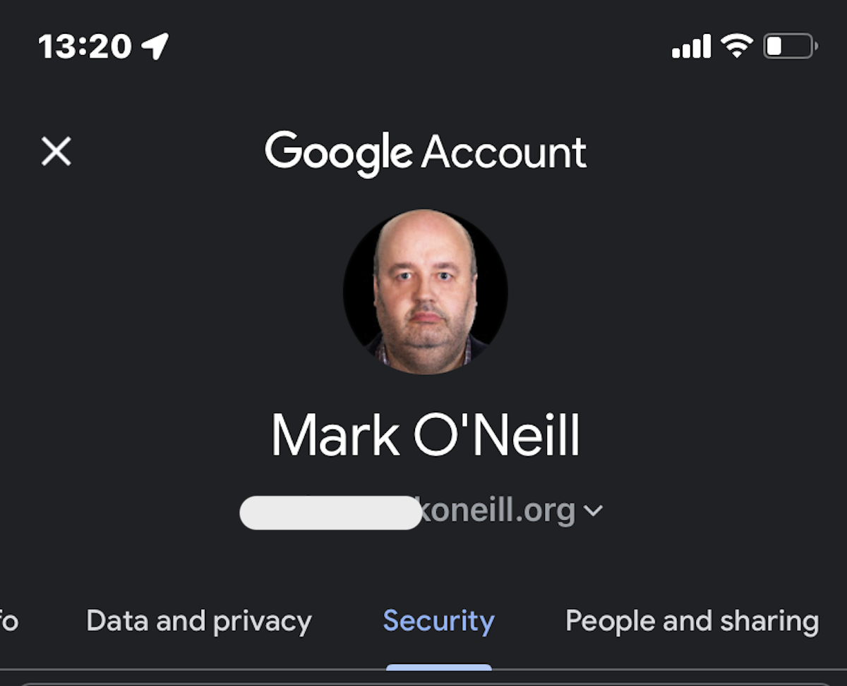 ios seguridad de gmail