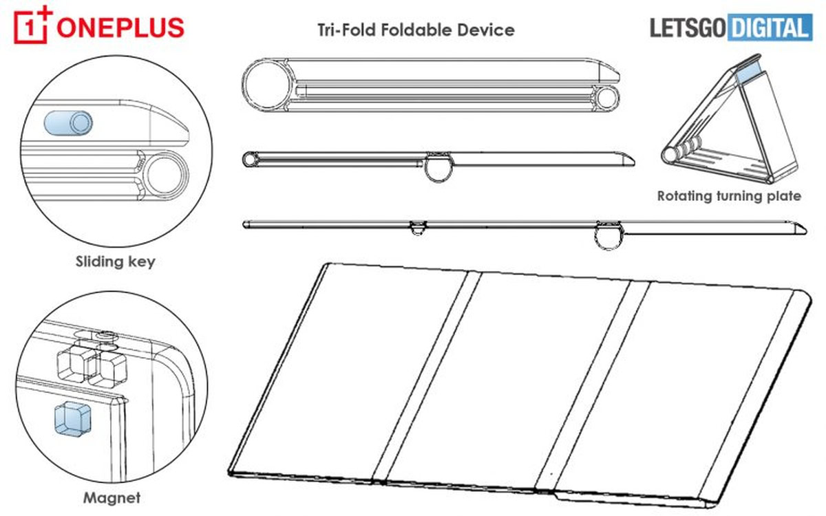 oneplus dual foldable phone patent