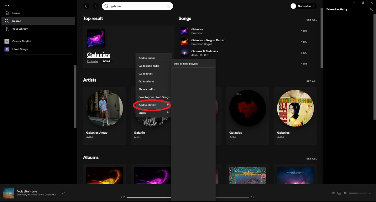 Comment ajouter une capture d'écran de l'application Web de bureau à la liste de lecture Spotify