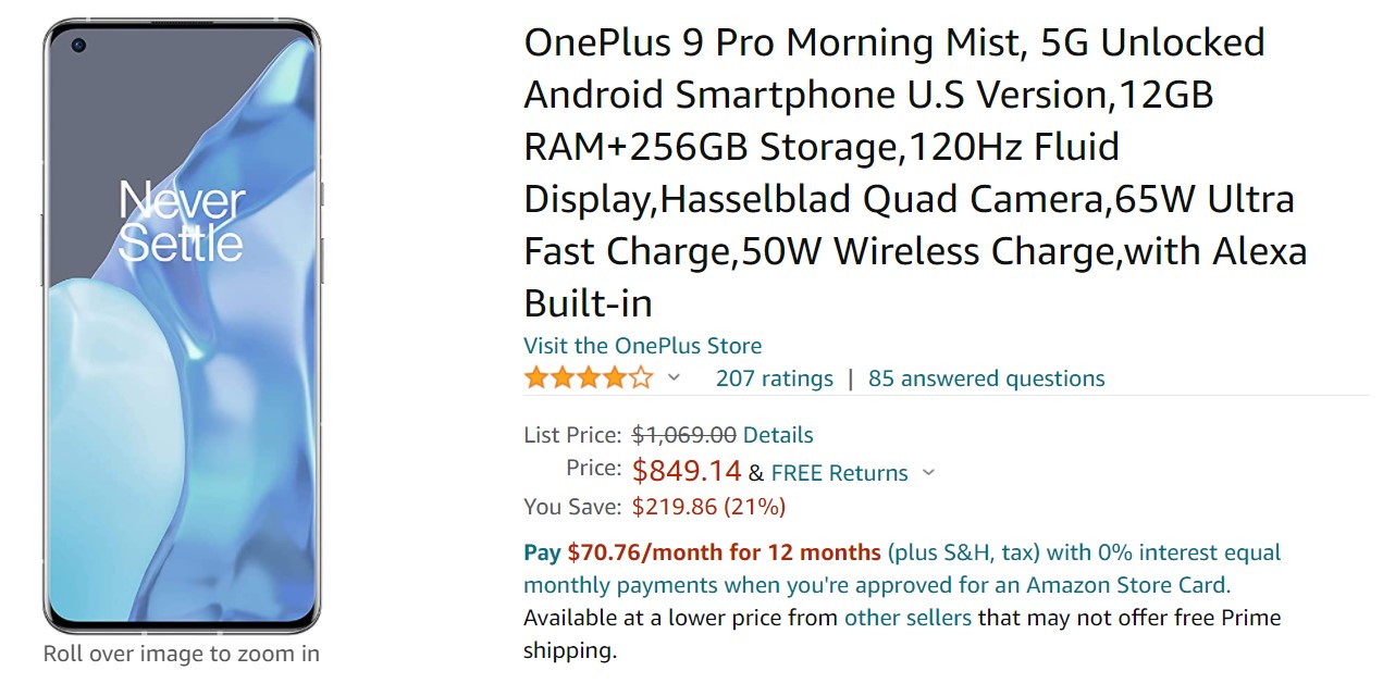 OnePlus 9 Pro Amazon Deal 2