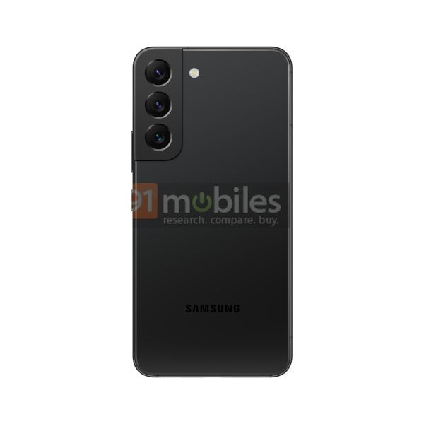 Samsung Galaxy S22 Leaked Renders in black back
