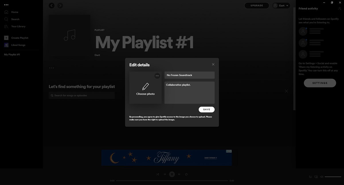 Spotify lista de reproducción colaborativa captura de pantalla de escritorio 3