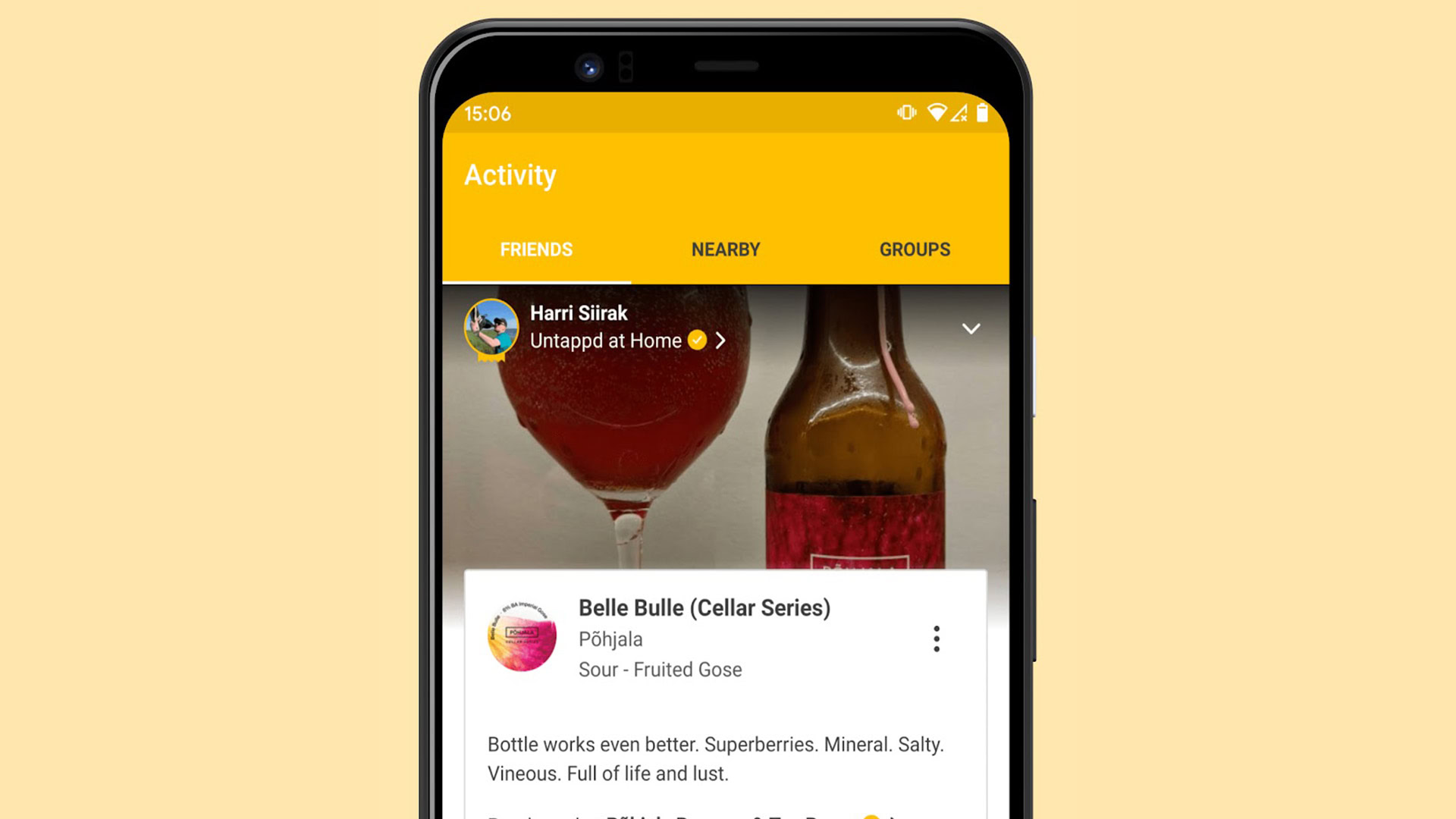 Untappd meilleures applications de bière pour Android