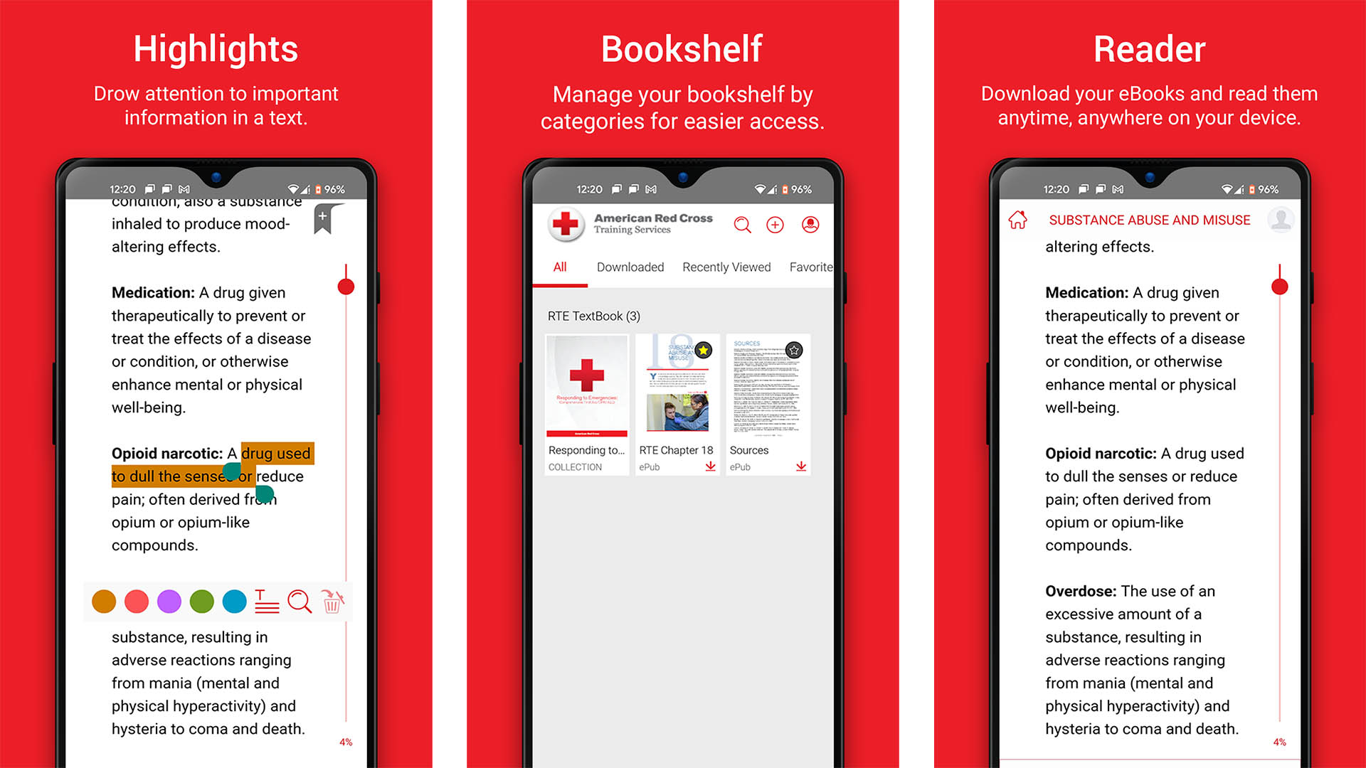 eBooks American Red Cross screenshot 2021