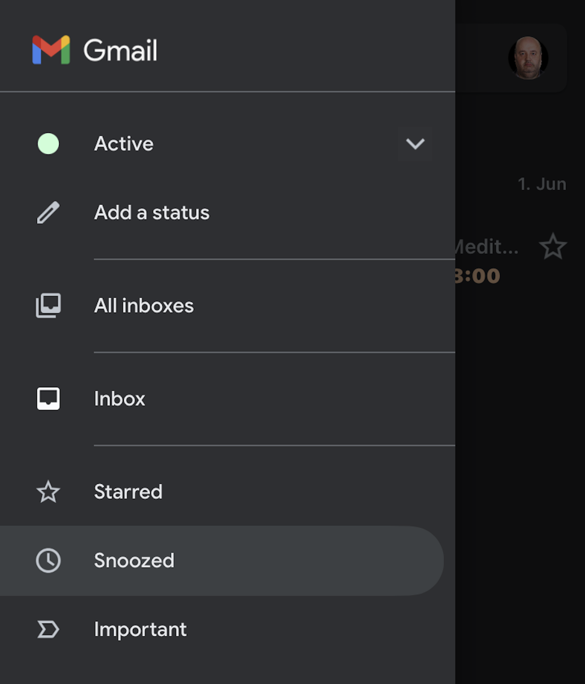 gmail mobile snooze folder