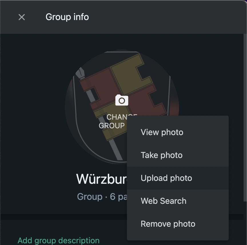 whatsapp group desktop icon change