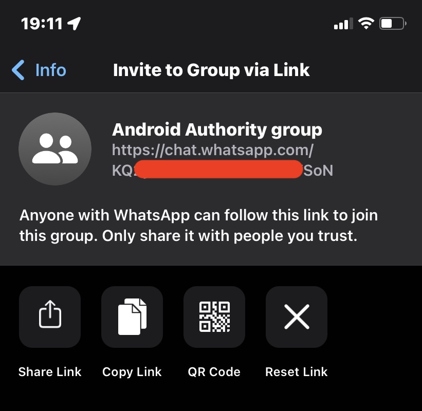 lien de groupe mobile whatsapp