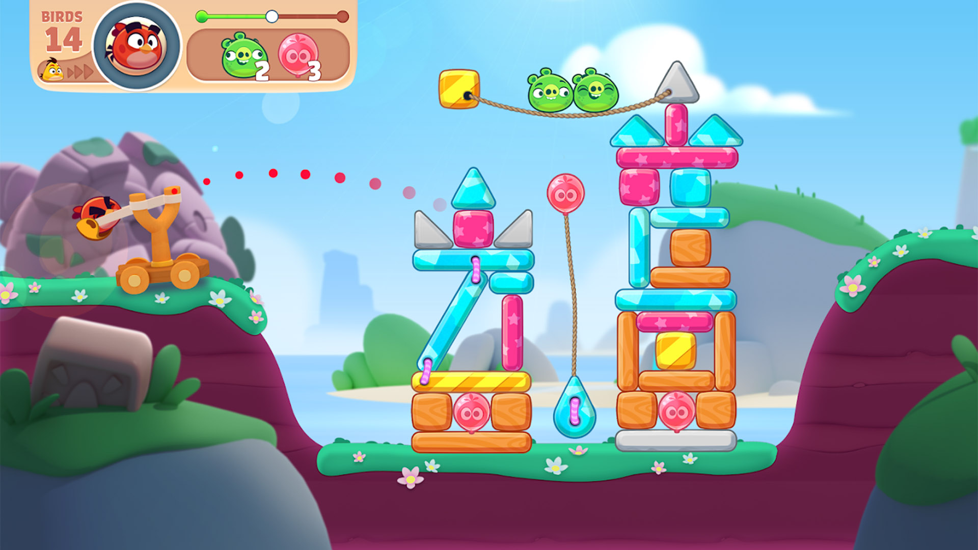 new Android games - Angry Birds Journey screenshot