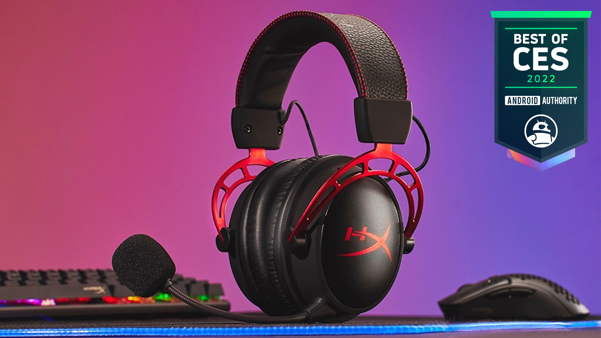 HyperX Cloud Alpha Wireless Android Authority Best of CES 2022 Award winner