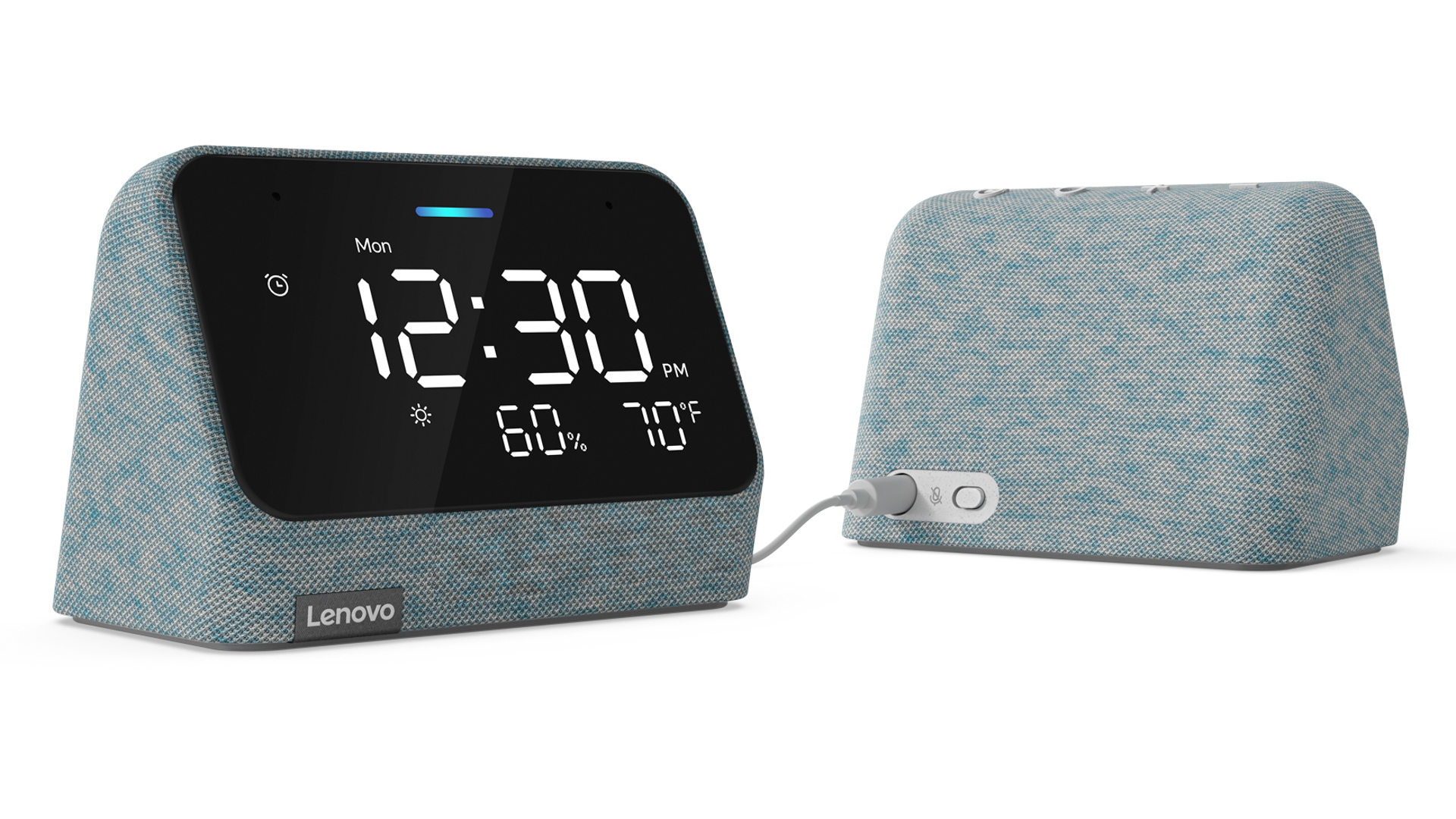 Lenovo Smart Clock Essential with Alexa Built in Both Sides