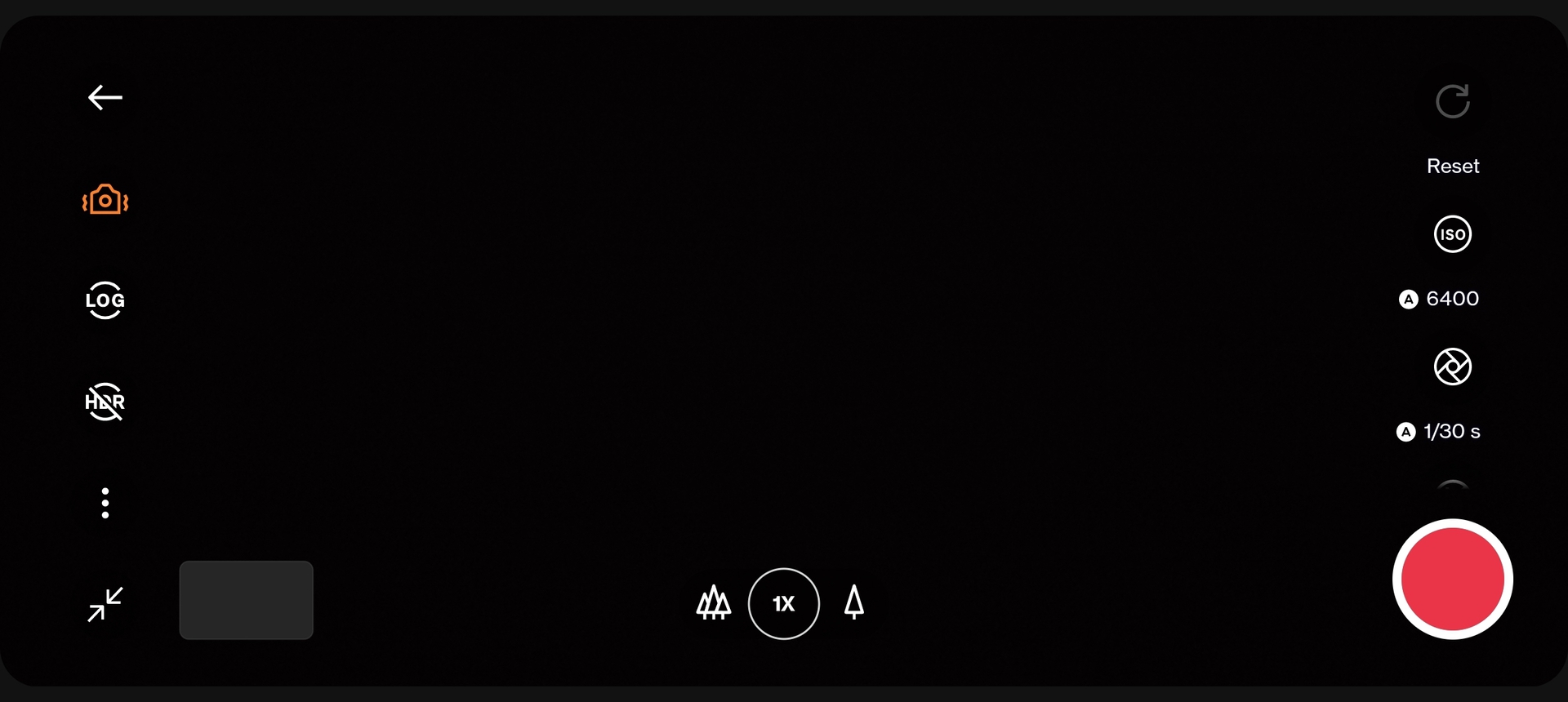Interfaz de usuario de OnePlus 10 Pro para modo película