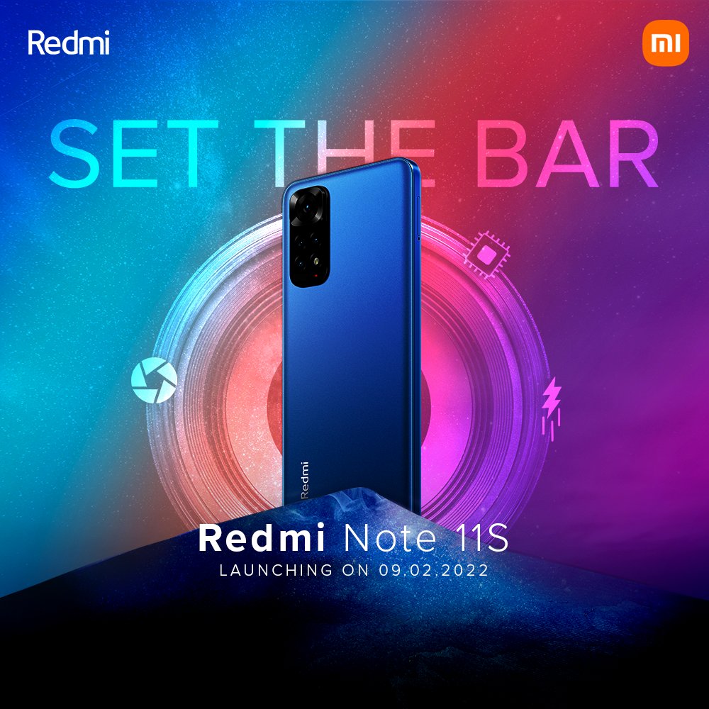 Affiche de lancement du Redmi Note 11S India