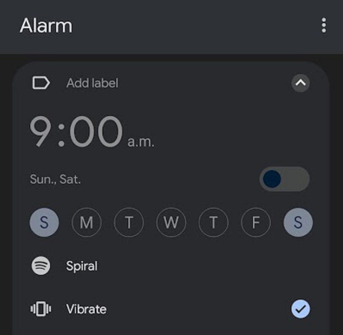 Configurar la alarma de Spotify para Android 3