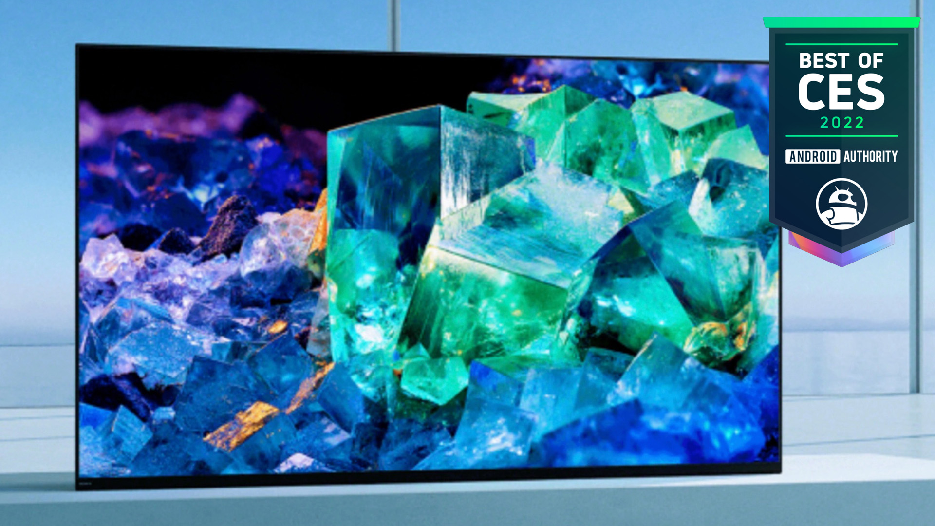 Sony A95K QD OLED TV Android Authority Best of CES 2022 Award winner