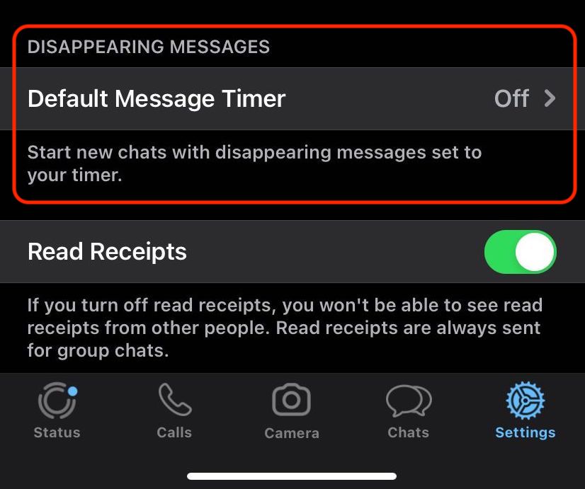 whatsapp ios messages qui disparaissent