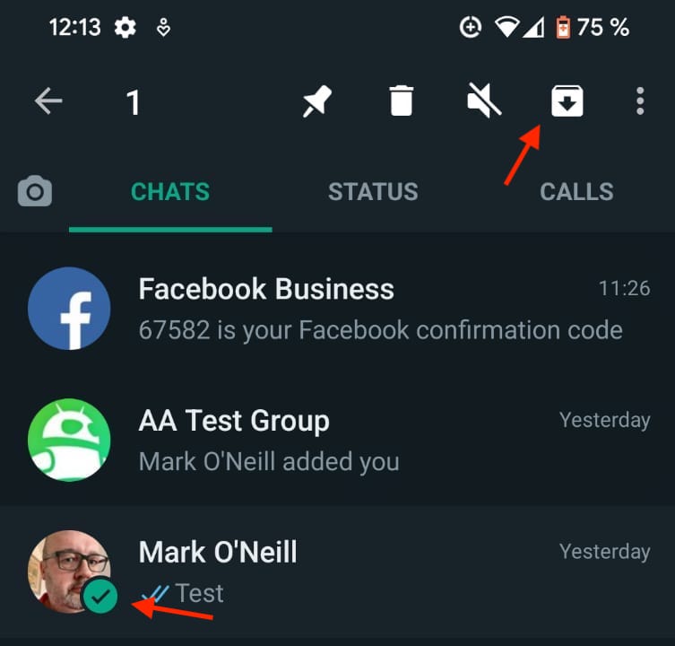 whatsapp android archive